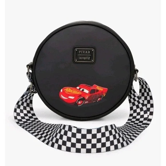 Loungefly Disney Pixar Cars Lightning Mcqueen Tire Crossbody & COIN Bag Wristlet